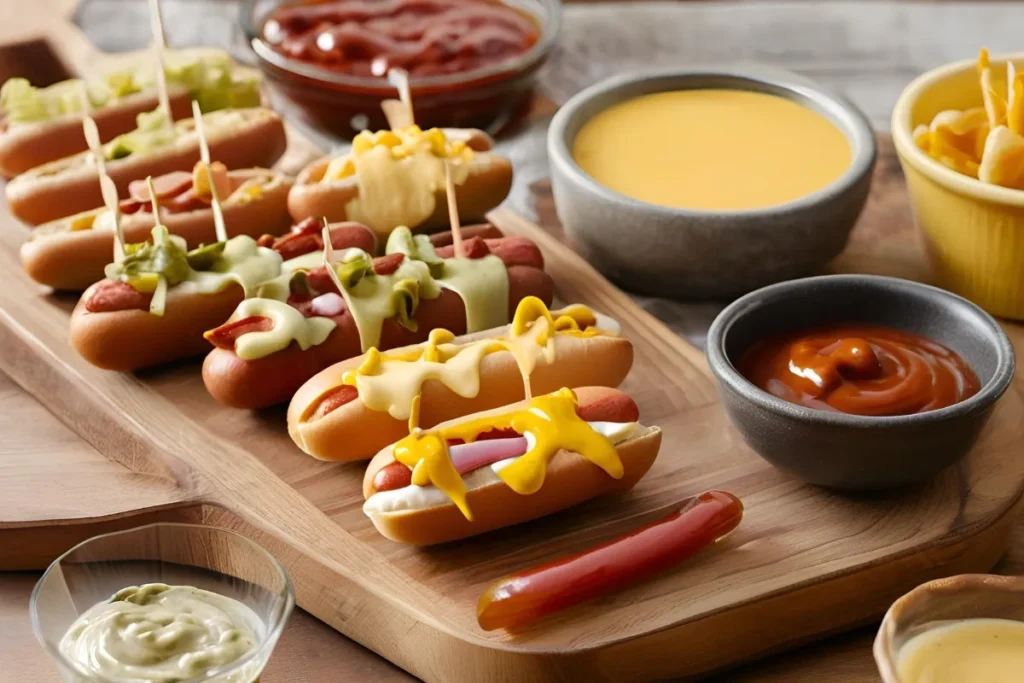 Best Mini Hot Dogs Recipe: Easy, Delicious Party Snack 5 Mini Hot Dogs with Dipping Sauces