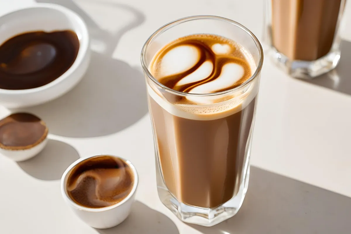 Brown Sugar Shaken Espresso in a glass