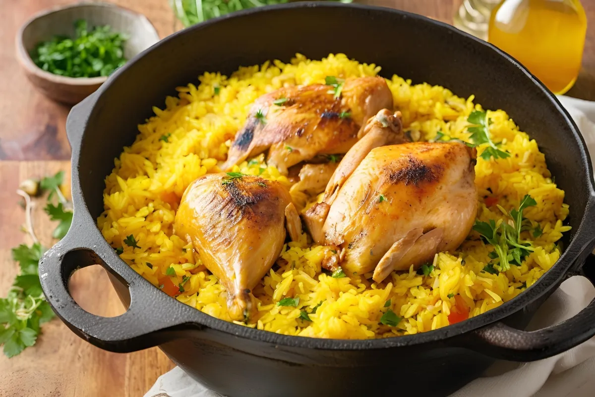 Chicken and Yellow Rice One-Pot Meal