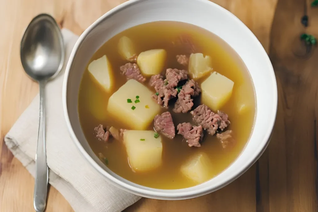 Hamburger Potato Soup: A Hearty, Comforting One-Pot Recipe 2 Creamy potato soup with ground beef