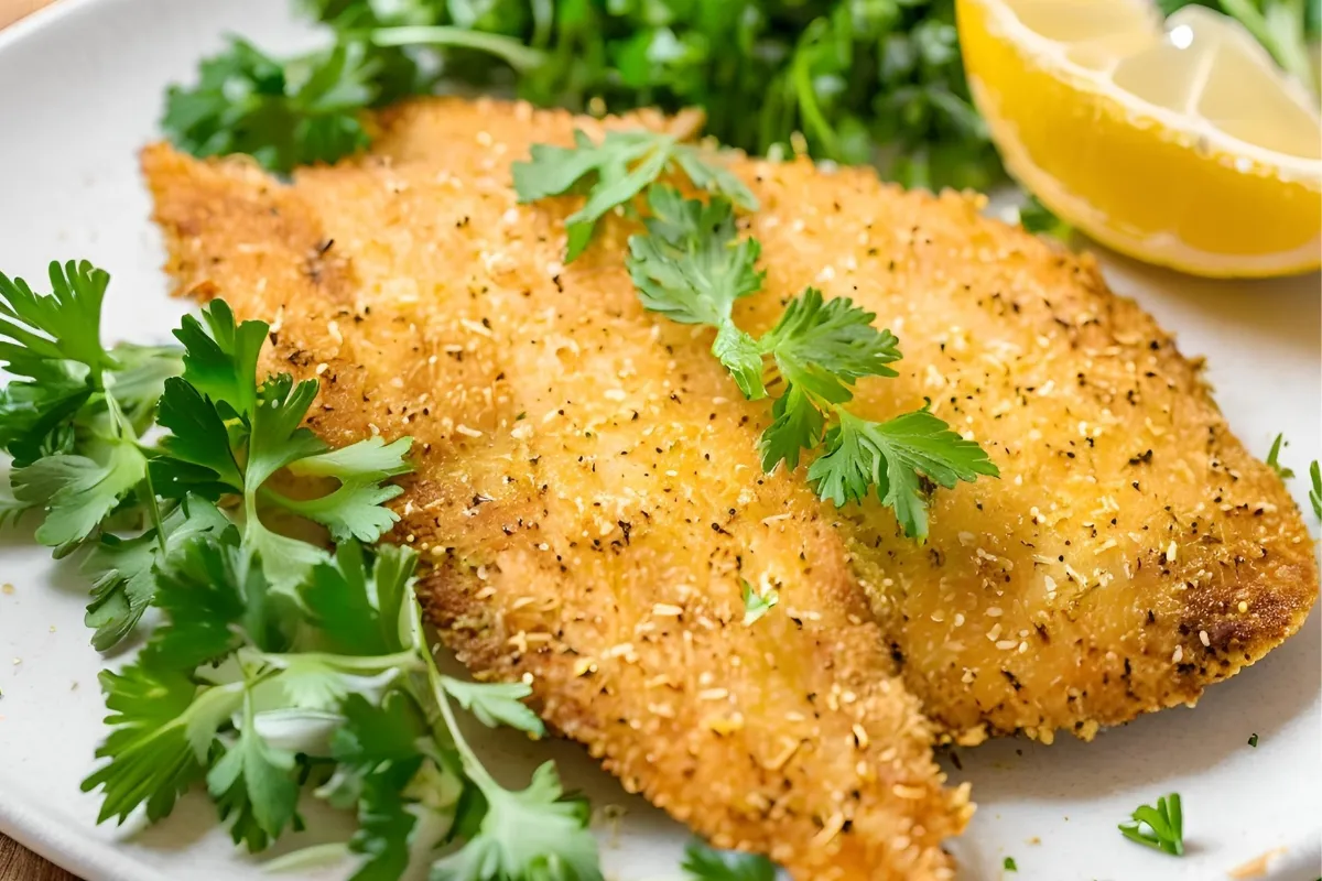 Crispy Air Fryer Tilapia on a Plate