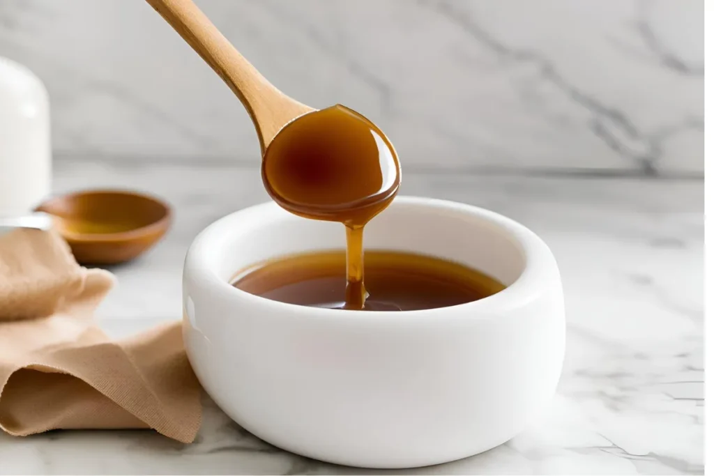 Brown Sugar Shaken Espresso: Your Ultimate Guide to Ingredients, Caffeine, and Customization 5 Brown sugar syrup in a jar with a spoon