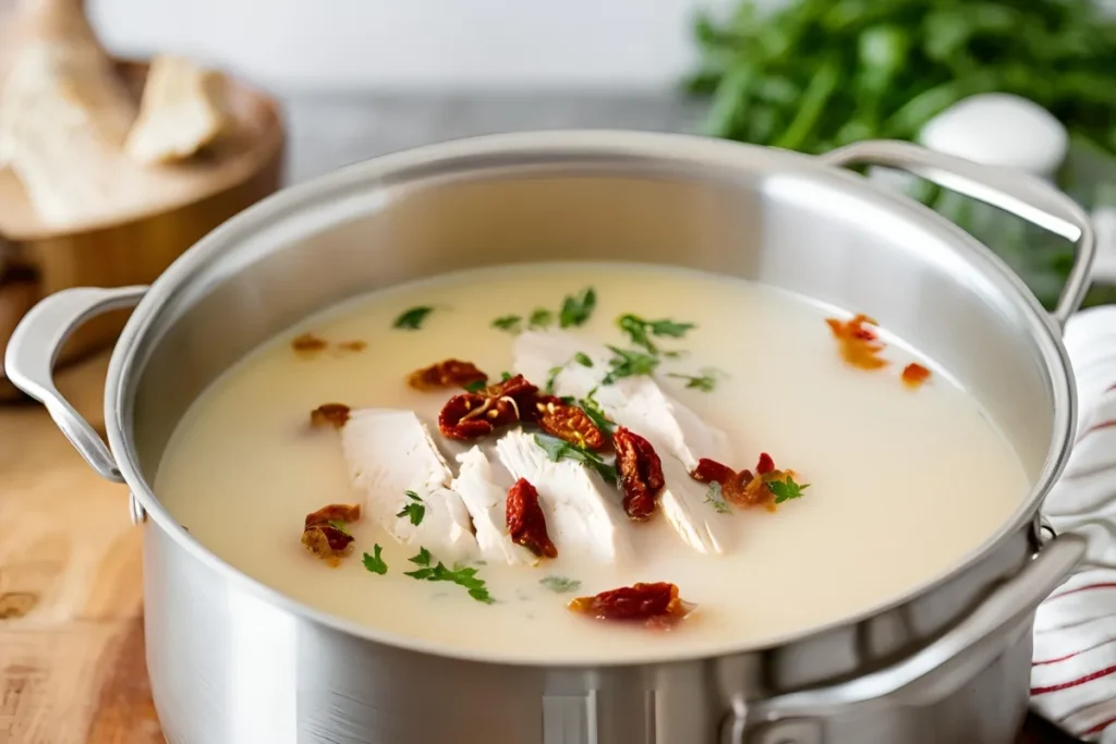 Marry Me Chicken Soup: The Ultimate Comfort Dish with a Creamy, Flavorful Twist 4 Cooking Chicken Soup on Stovetop