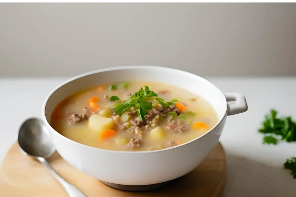 Hamburger Potato Soup: A Hearty, Comforting One-Pot Recipe 3 One-pot hamburger potato soup