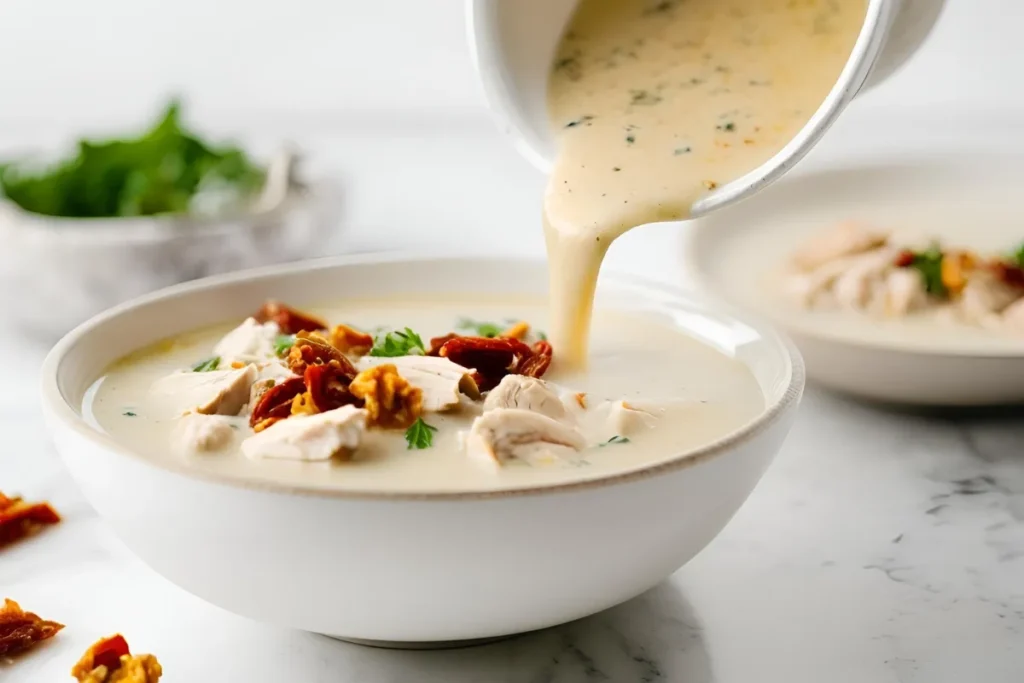 Marry Me Chicken Soup: The Ultimate Comfort Dish with a Creamy, Flavorful Twist 2 Creamy Marry Me Chicken Soup with Spoon
