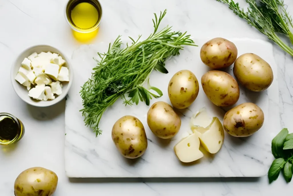 Crispy Feta Potatoes Recipe – Easy & Delicious Side Dish 2 Ingredients for feta potatoes