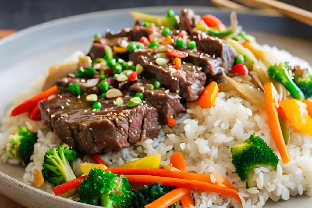 How to Make Beef with Garlic Sauce: A Flavorful and Easy Recipe 3 Beef with Garlic Sauce plated on a table