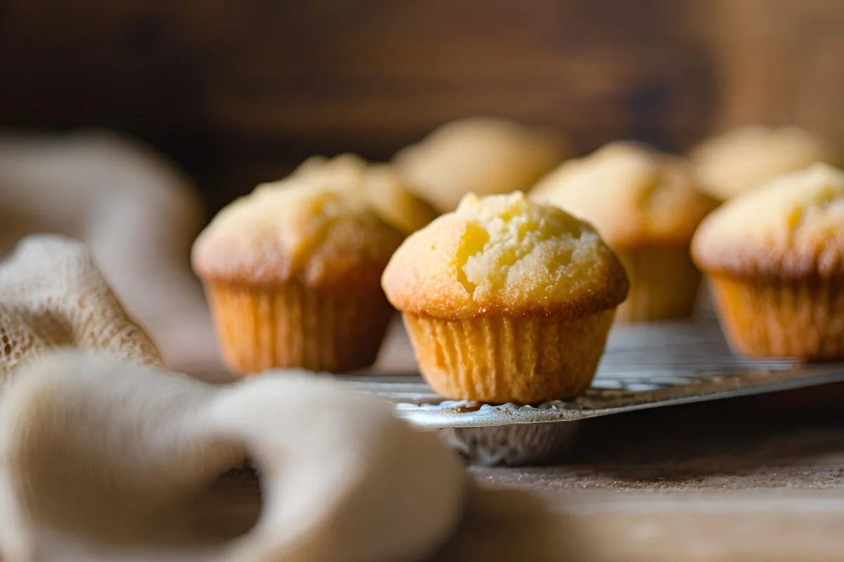 Delicious mini muffins fresh from the oven, perfect for a quick snack or breakfast.