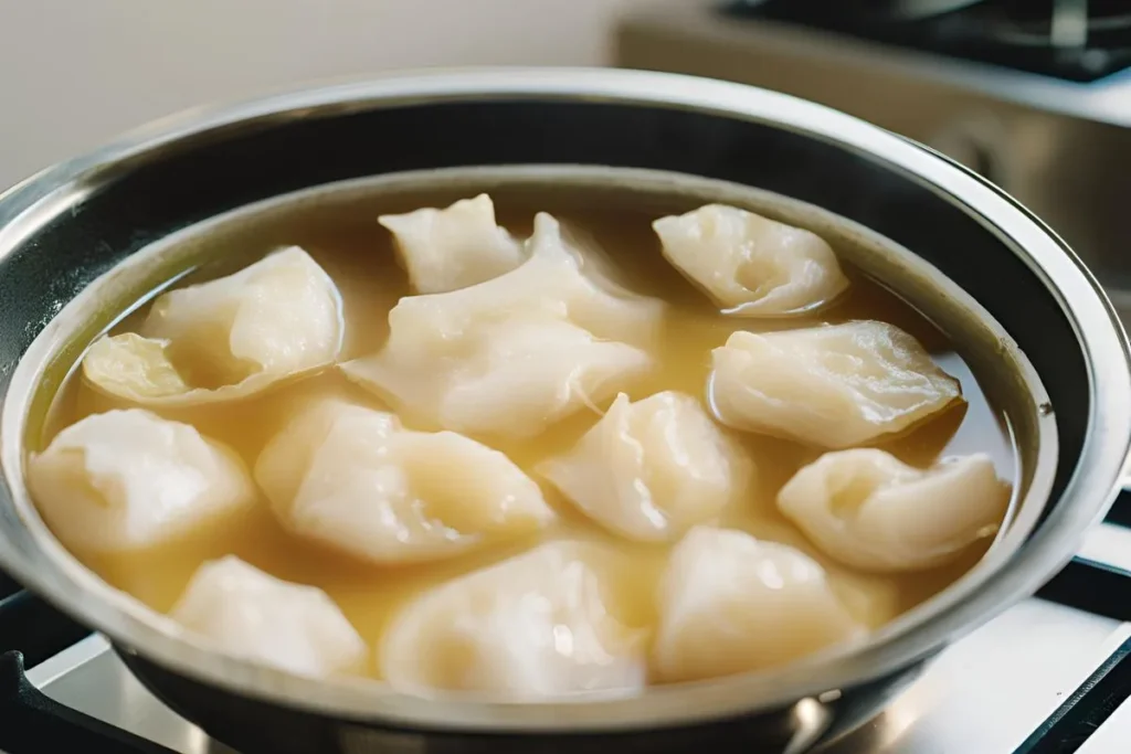 Fish Maw Soup: A Nutritious, Flavorful, and Easy Homemade Recipe 3 Fish Maw Simmering in Broth