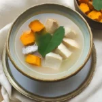 Vietnamese dessert: Chè Bà Ba, sweet soup with taro and cassava.
